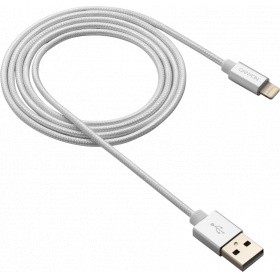 Кабель USB - Lightning, 1м, Canyon CNS-MFIC3PW