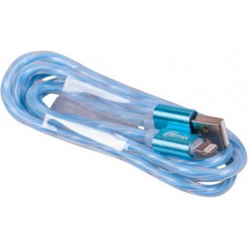 Кабель USB - Lightning, 1м, Ritmix RCC-322 Blue