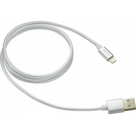 Кабель USB - Lightning, 1м, Canyon CNE-CFI3PW