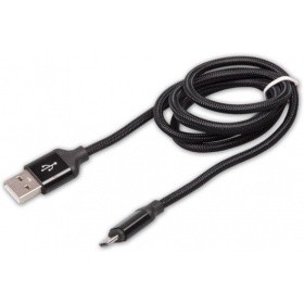 Кабель USB - microUSB, 1м, Ritmix RCC-411 Black