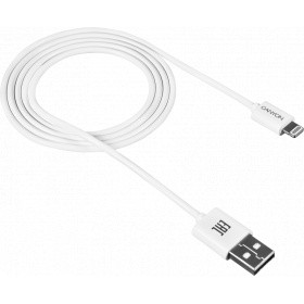 Кабель USB - Lightning, 1м, Canyon CNE-CFI1W