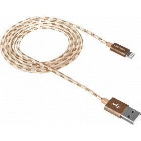 Кабель USB - Lightning, 1м, Canyon CNE-CFI3GO