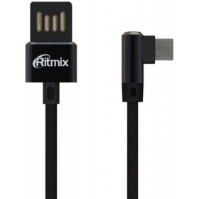 Кабель USB - microUSB, 1м, Ritmix RCC-418