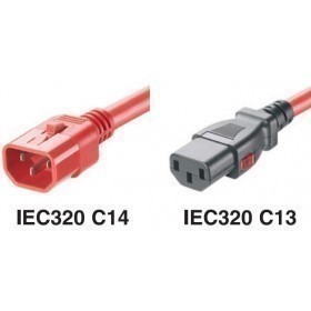 Кабель питания IEC-320-C13 - IEC-320-C14, 3м, Panduit LPCA05X, 10 шт.
