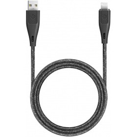 Кабель USB - Lightning, 1.2м, EnergEA CBL-GCAL-BLK120