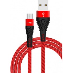 Кабель USB - microUSB, 1м, TFN TFN-CFZMICUSB1MRD