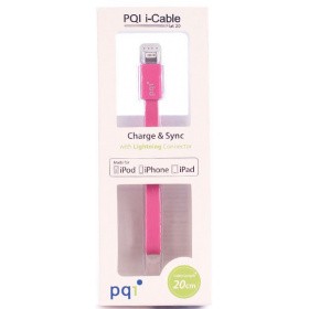 Переходник USB - Lightning, 0.2м, PQI PQI-iCABLE-FLAT20-PK