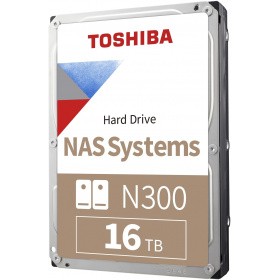 Жёсткий диск 16Tb SATA-III Toshiba N300 NAS (HDWG31GUZSVA) OEM