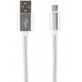 Кабель USB - microUSB, 2м, Red Line 000014160 Silver