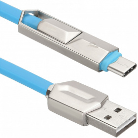 Кабель USB - microUSB/USB Type-C, 1м, ACD ACD-U924-CML