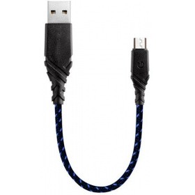 Кабель USB - microUSB, 0.18м, EnergEA CBL-NGAM-BLU018